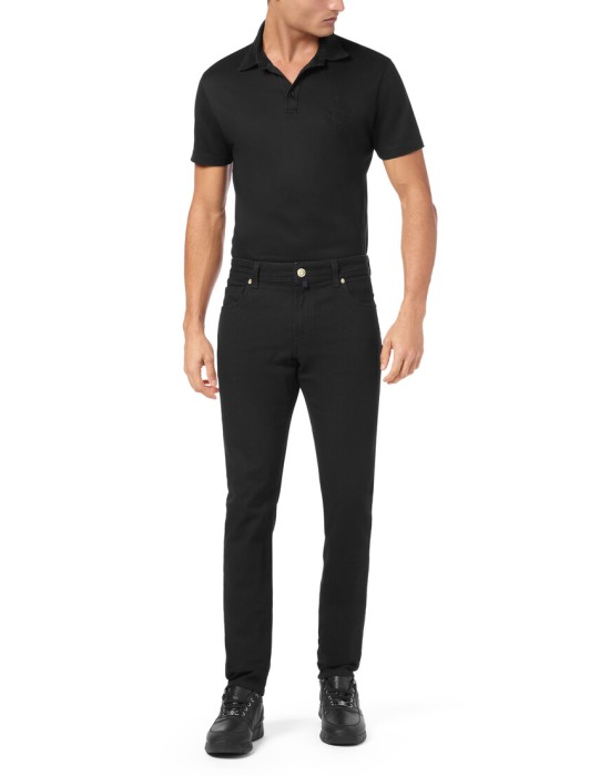 джинсы прямые  из италии вид сбоку