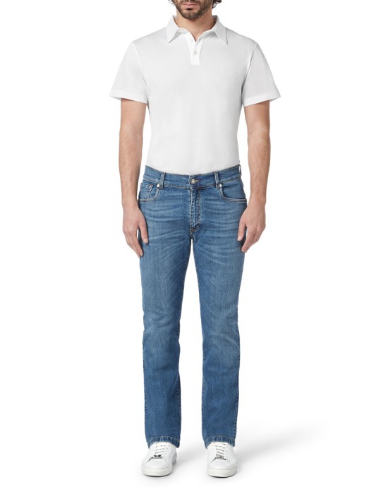 джинсы прямые  из италии вид сбоку