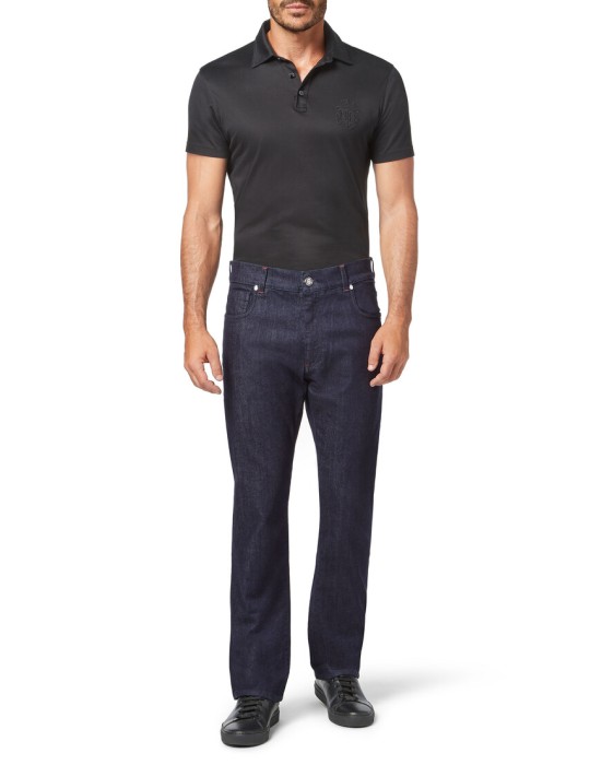 джинсы прямые  из италии вид сбоку