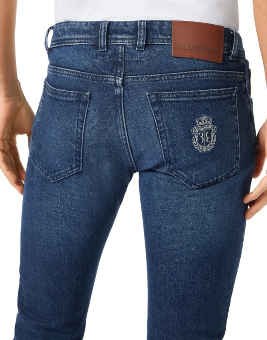 джинсы прямые  из италии вид сбоку