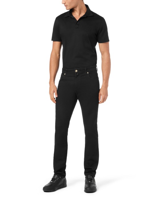 джинсы прямые  из италии вид сбоку