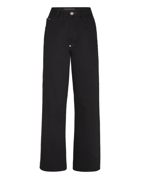 джинсы прямые  от бренда philipp plein вид слева