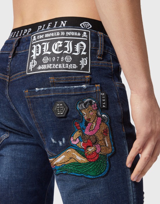 джинсы прямые  из америки вид сбоку