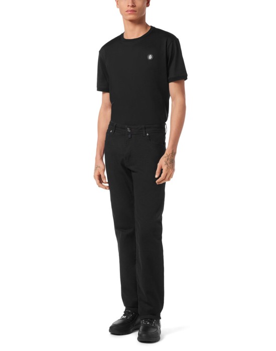 джинсы прямые  из италии вид сбоку