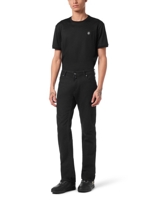 джинсы прямые  из италии вид сбоку