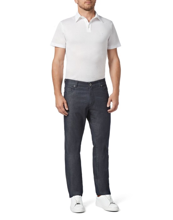 джинсы прямые  из италии вид сбоку