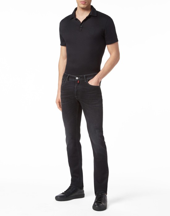 джинсы прямые  из италии вид сбоку