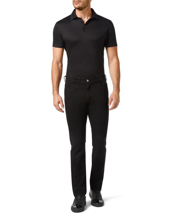 джинсы прямые  из италии вид сбоку