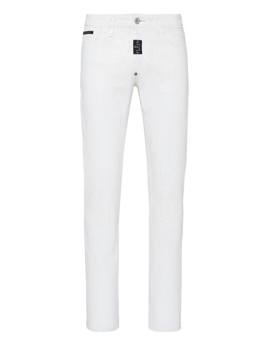 джинсы прямые  от бренда philipp plein вид слева