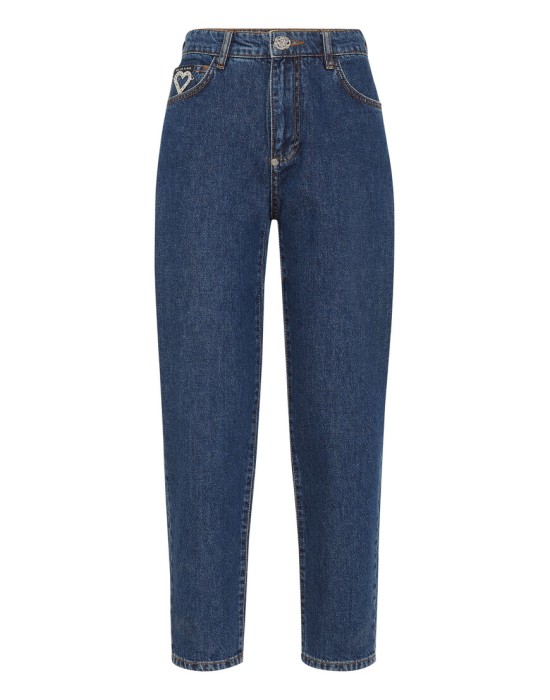 джинсы прямые  от бренда philipp plein вид слева