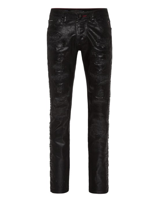 джинсы прямые  от бренда philipp plein вид слева