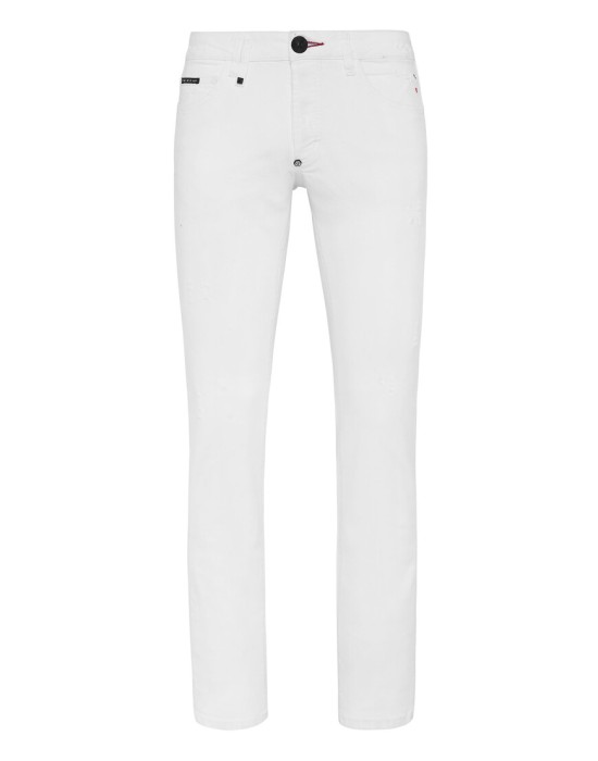 джинсы прямые  от бренда philipp plein вид слева