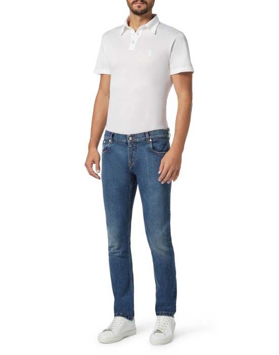 джинсы прямые  из италии вид сбоку