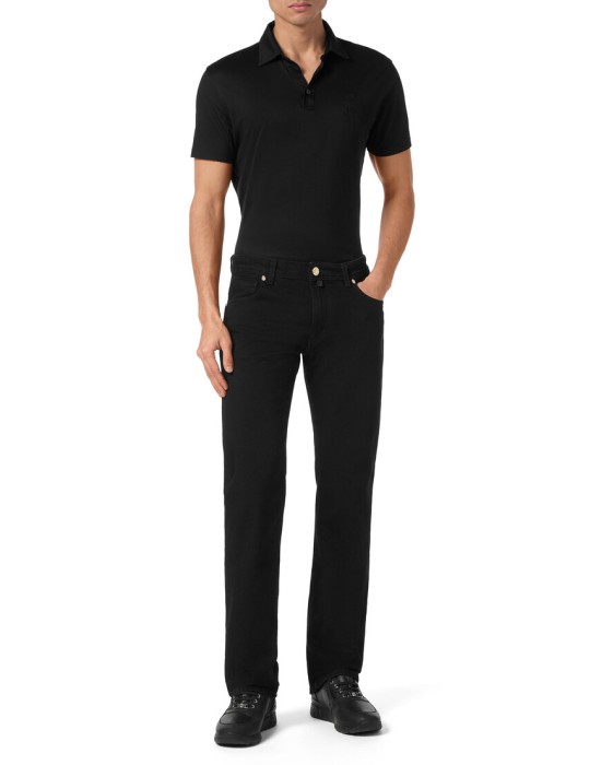 джинсы прямые  из италии вид сбоку