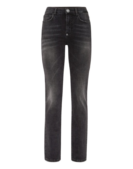 джинсы прямые  от бренда philipp plein вид слева