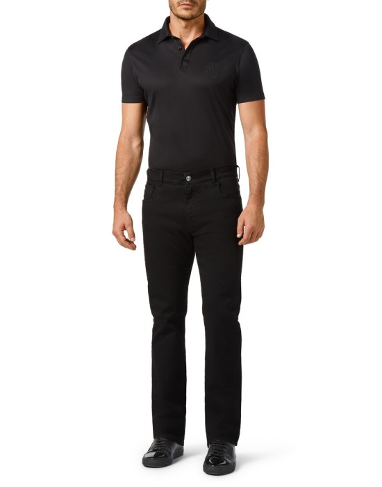 джинсы прямые  из италии вид сбоку