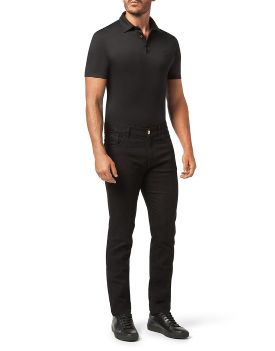 джинсы прямые  из италии вид сбоку