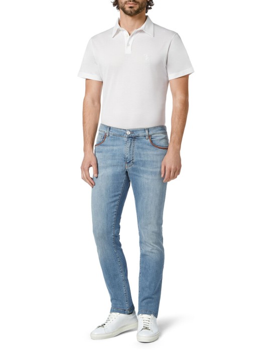 джинсы прямые  из италии вид сбоку