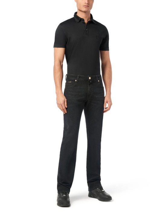 джинсы прямые  из италии вид сбоку