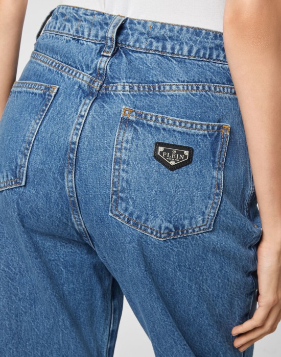 джинсы прямые  из проверенных материалов спереди