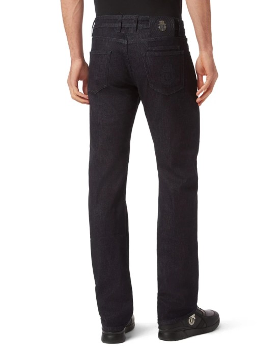 джинсы прямые  от бренда billionaire вид слева