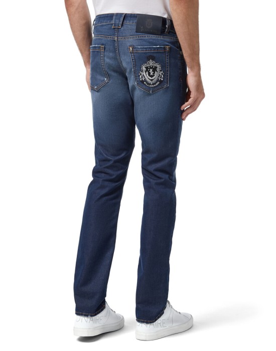 джинсы прямые  от бренда billionaire вид слева