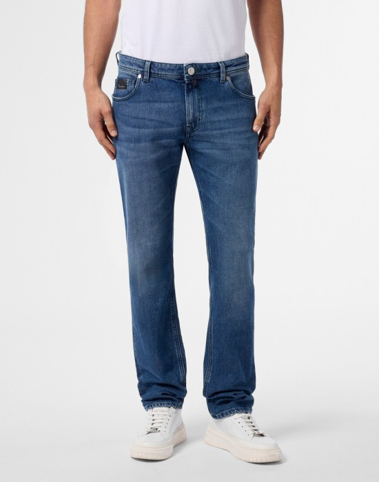 джинсы прямые  от бренда billionaire вид слева