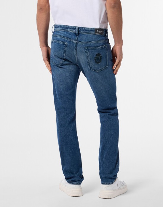 джинсы прямые  из италии вид сбоку