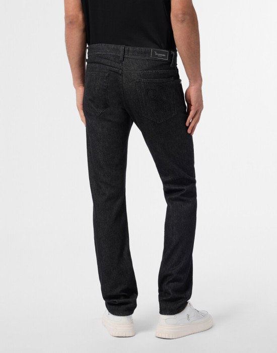 джинсы прямые  из италии вид сбоку