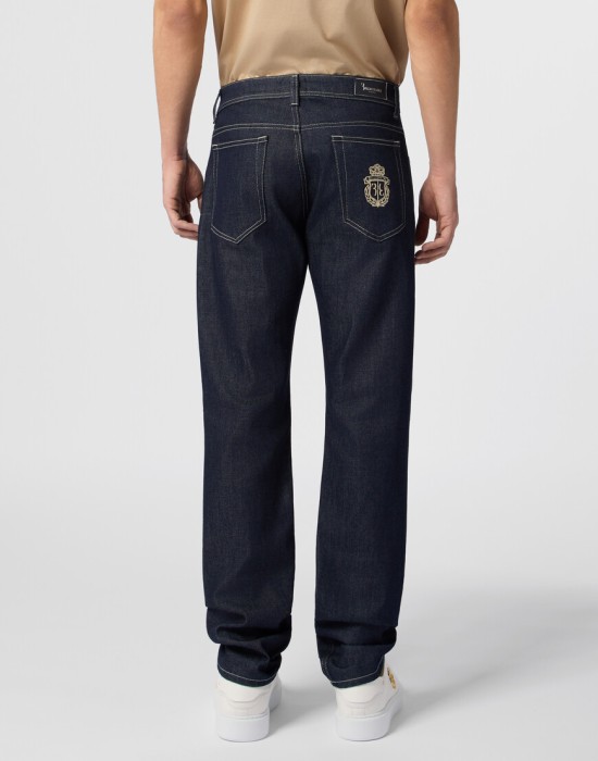 джинсы прямые  из италии вид сбоку