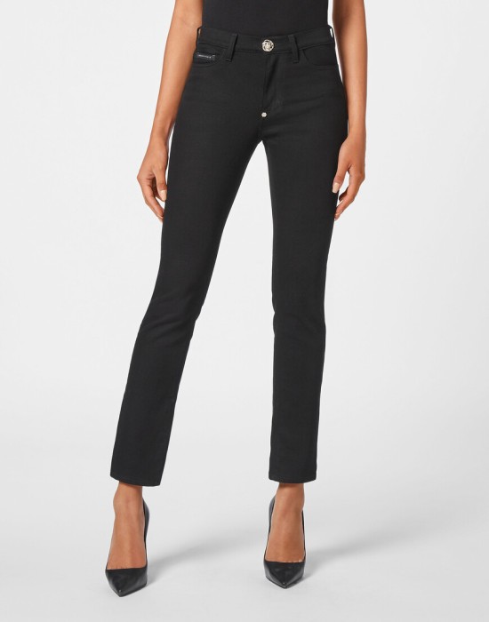 джинсы прямые  от бренда philipp plein вид слева