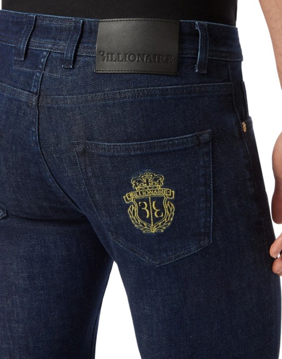 джинсы прямые  из италии вид сбоку