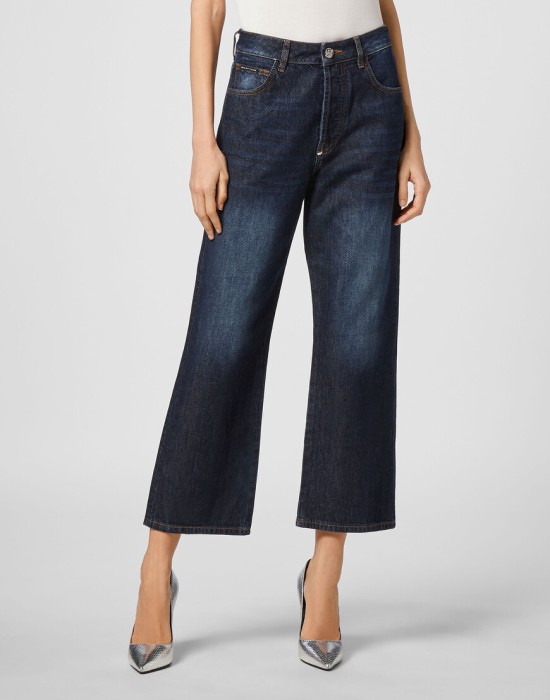 джинсы прямые  от бренда philipp plein вид слева