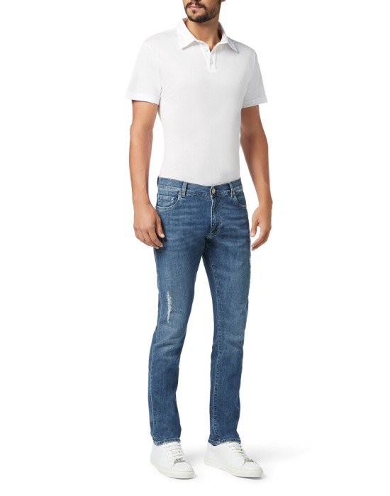 джинсы прямые  из италии вид сбоку