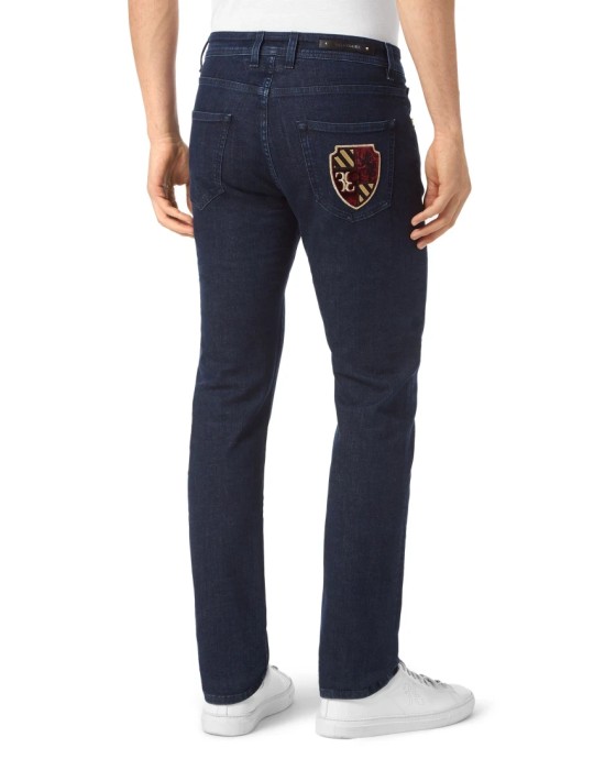 джинсы прямые  от бренда billionaire вид слева