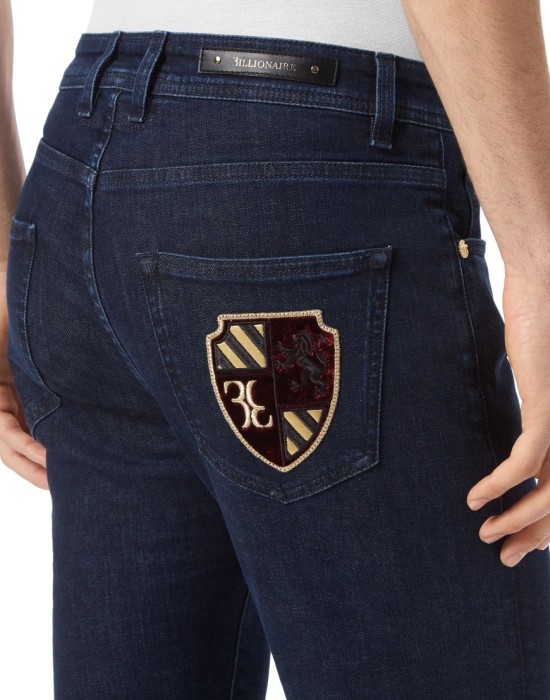 джинсы прямые  из италии вид сбоку