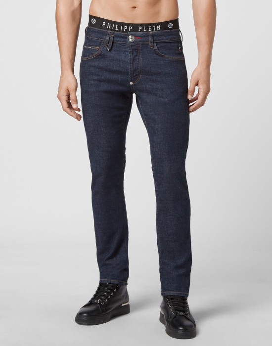 джинсы прямые  от бренда philipp plein вид слева