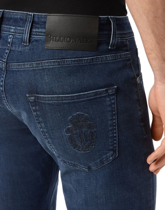 джинсы прямые  из италии вид сбоку