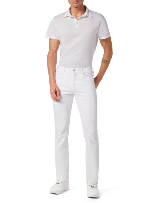 джинсы прямые  из италии вид сбоку