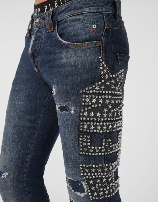 джинсы прямые  из проверенных материалов спереди