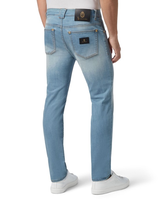 джинсы прямые  от бренда billionaire вид слева