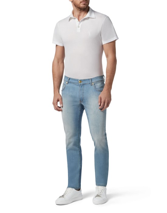 джинсы прямые  из италии вид сбоку