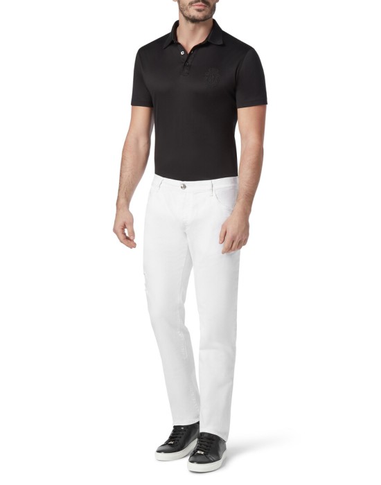 джинсы прямые  из италии вид сбоку