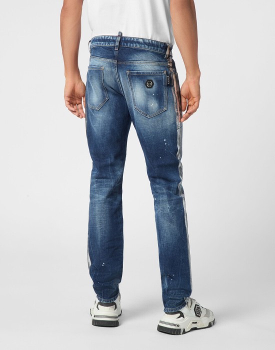 джинсы прямые  из америки вид сбоку