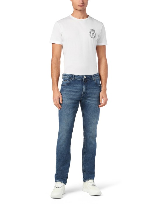 джинсы прямые  из италии вид сбоку