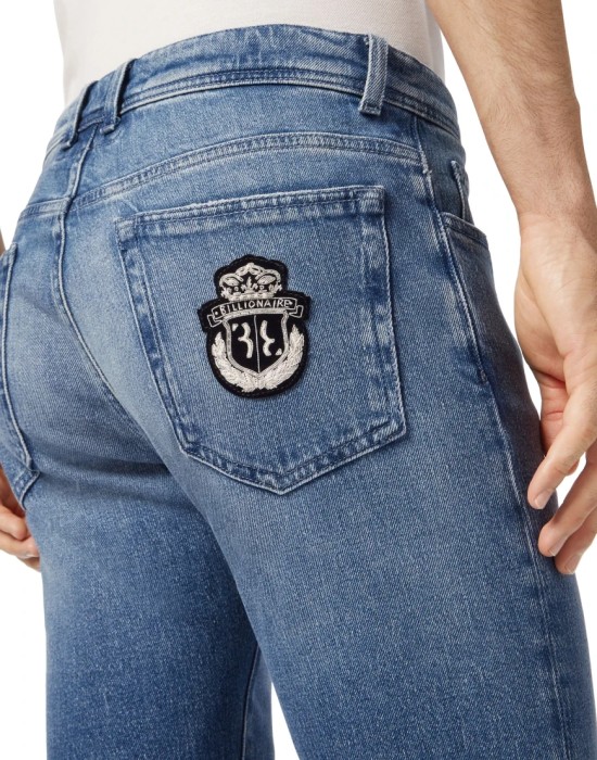 джинсы прямые  из италии вид сбоку