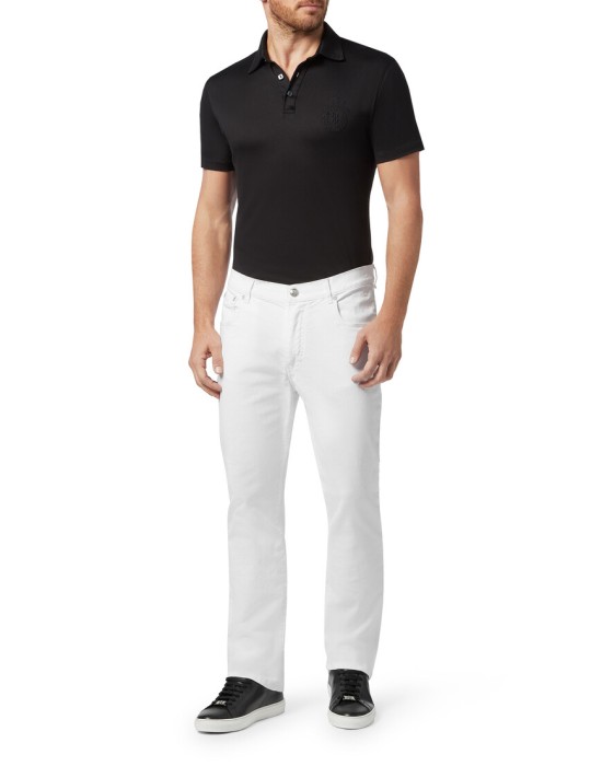 джинсы прямые  из италии вид сбоку