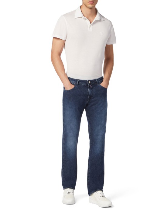 джинсы прямые  из италии вид сбоку