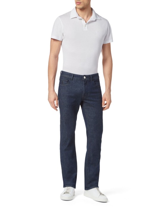 джинсы прямые  из италии вид сбоку