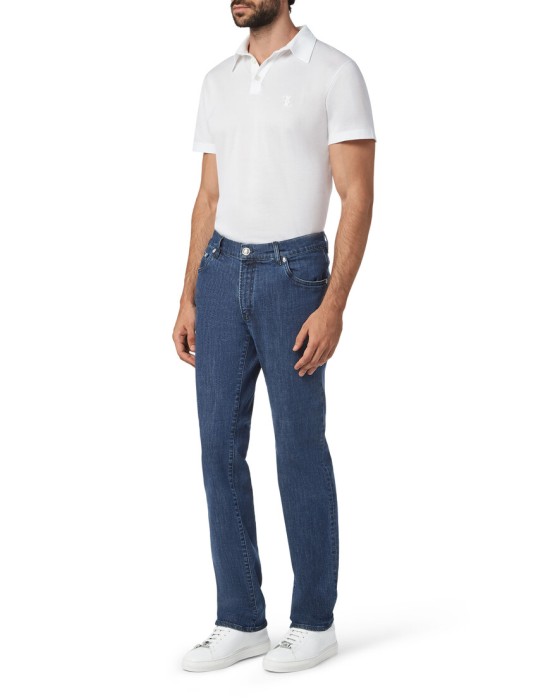 джинсы прямые  из италии вид сбоку